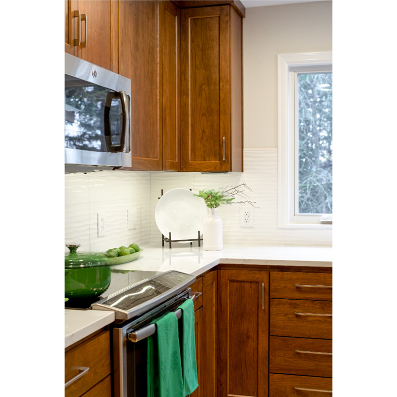 walnut kitchen cabinets