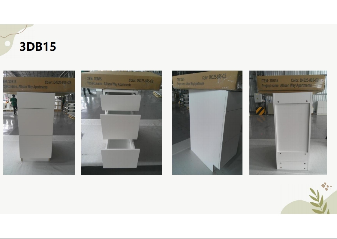 Flat frameless cabinet 3DB15