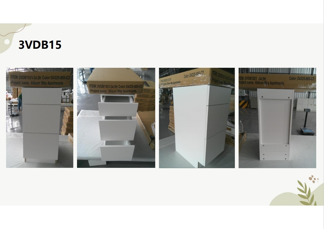 Flat frameless cabinet 3VDB15