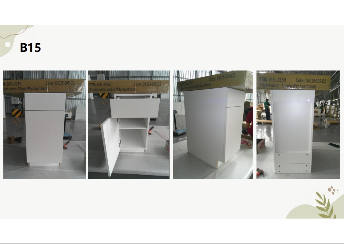 Flat frameless cabinet B15