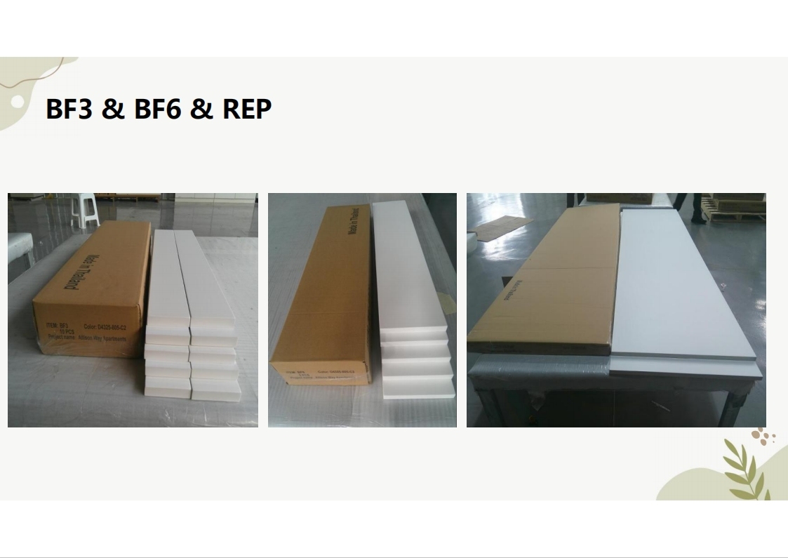 Flat frameless cabinet FILLERS & END PANEL