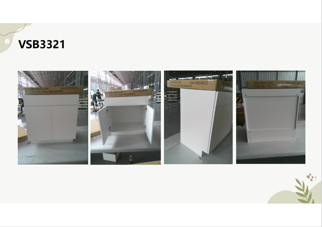 Flat frameless cabinet VSB3321