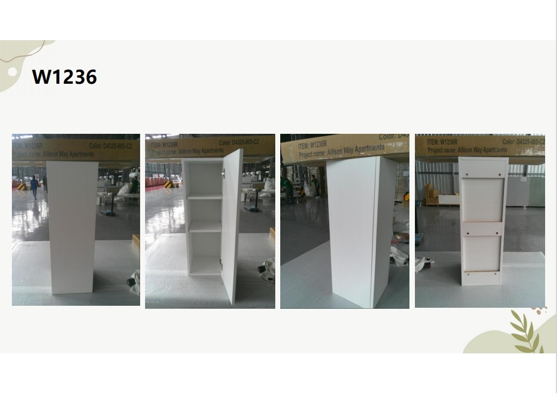 Flat frameless cabinet W1236