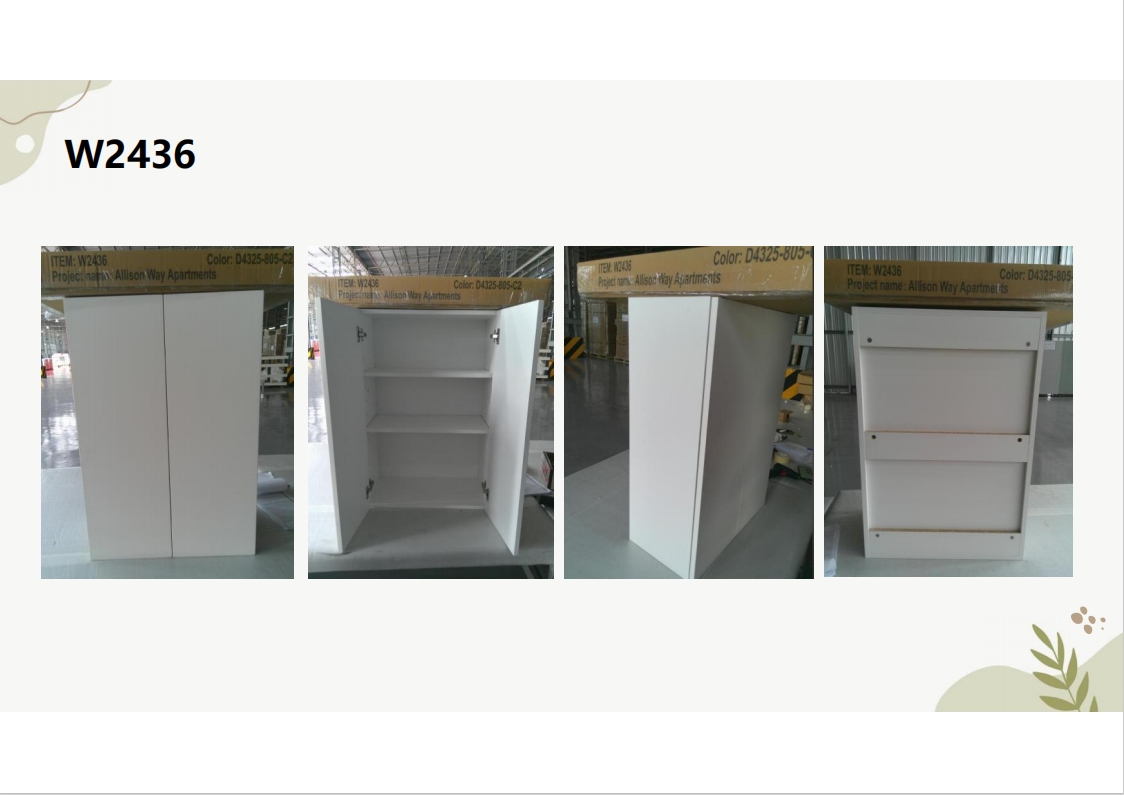 Flat frameless cabinet W2436