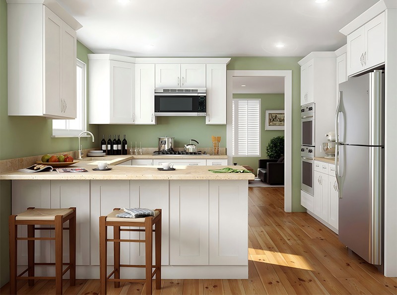 thailand white shaker cabinet
